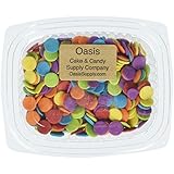 Oasis Supply Edible Confetti Sprinkles Cake Cookie Cupcake Quins Primary Jumbo, 8 Ounce