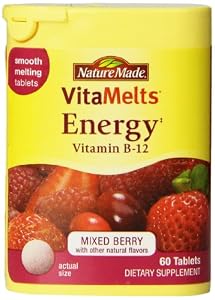 Nature Made Vitamelts 1500 Mcg Smooth Dissolve Tablet, Vitamin B-12, 60 Count