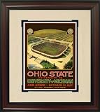 Michigan Wolverines vs Ohio State Buckeyes Vintage Program Art (Framed) - 1927