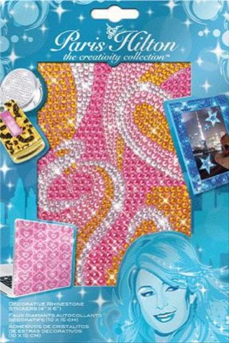 Rhinestone Pattern Sheets: Gold/pink Pattern