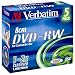 Verbatim 43514 8CM DVD-RW 2x 1.4GB Mini Slim Jewel case 5pk