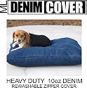 Medium to Large 36"X30" Durable Tough Jean Dog Bed Cover