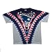 New England Patriots Logo V Tie Dye T-shirt