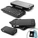 Easy-Type Flip Out Tactile Rechargeable Bluetooth Keyboard Case for Apple iPhone 4S , 4 ** Includes Accessory Bag and Micro Fiber Cleaning Cloths**