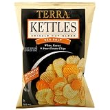 Terra Kettles Krinkle Cut Blend Potato Chips, Sea Salt, 2-Ounce Bags (Pack of 24)