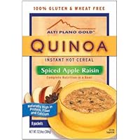 AltiPlano Gold Gluten-Free High Fiber Instant Hot Quinoa Cereal: Spiced Apple Raisin 12-Pack