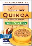 AltiPlano Gold Gluten-Free High Fiber Instant Hot Quinoa Cereal: Spiced Apple Raisin 12-Pack