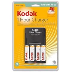 Kodak K 6200 Schnellladeger�t (1h) inkl. 4x AA Mignon 2100mAh 4er Pack pre-charged Akkus