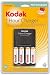 Kodak K 6200 Schnellladegerät (1h) inkl. 4x AA Mignon 2100mAh 4er Pack pre-charged Akkus