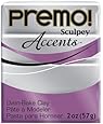 Premo Sculpey Polymer Clay 2 Ounces-Silver