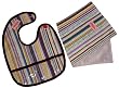 2 Red Hens Bib & Burp Cloth Set