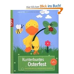 Kunterbuntes Osterfest: Fensterbilder aus verschiedenen Papieren