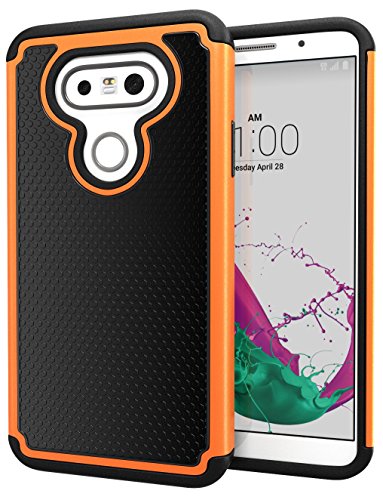 LG G5 Case, Cimo [Shockproof] Case Heavy Duty Shock Absorbing Dual Layer Protection Cover for LG G5 (2016) - Orange