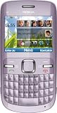 Nokia C3-00 Smartphone (ohne Vertrag, 6,1 cm (2,4 Zoll) Display, Bluetooth, 2 Megapixel Kamera, QWERTZ-Tastatur) acacia