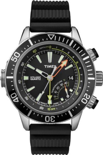Timex Intelligent Quartz T2N810 Mens Indiglo Depth Gauge Thermometer Watch On Sale