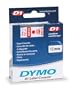 DYMO Labeling Tape, D1, Split Back, Adhesive, Easy Peel, 1/2"x23', Red on White