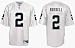 Reebok Oakland Raiders JaMarcus Russell Replica White Jersey