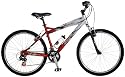 Schwinn Ridge AL Men's Mountain Bike (26-Inch Wheels, Matte Silver/Matte Red)