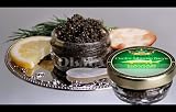 OLMA Black Caviar Osetra Siberian Baerii 1oz (28g) Glass Jar (FREE Overnight Shipping)