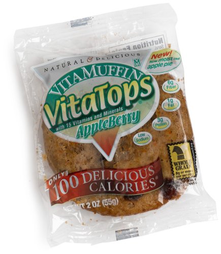 Vitalicious Apple Berry Vita Tops , 2-Ounce Units (Pack of 24)