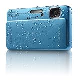 Sony Cyber-Shot DSC-TX10 16.2 MP Waterproof Digital Still Camera with Exmor R CMOS Sensor, 3D Sweep Panorama, and Full HD 1080/60i Video (Blue)