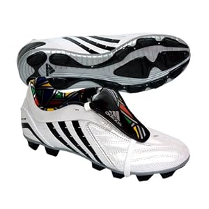 Adidas Absolado Power Swerve TRX Firm Ground Football Boots - Black/Running White/Predator Red - Kids