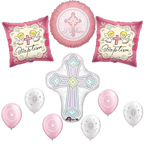 Baptism Girl Cross Balloon Decoration Kit