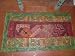 Ethnic India Burgundy Wine Beaded Antique Wall Sari Tapestry Hanging Table Runner 80 X 20 Inch Free Shipping
