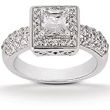 0.76 CT SEMI MOUNT DIAMOND ENGAGEMENT RING SETTING 14K