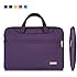 Qishare 13 13.3" Purple Tablet / Laptop / Chromebook / Macbook/ Ultrabook Multi-functional Neoprene Business Briefcase Sleeve Pouch /Messenger Case Tote Bag Cover with Handle and Carrying Strap for Acer / Asus / Dell / Fujitsu / Lenovo / Hp / Samsung / Sony / Toshiba Computer, Suitable for Students/computer Worker/women/men/ladies/girls/boys/teens Design (Purple, 13.3'')