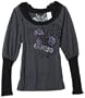 Guess Girls 7-16 Screened Puff/Cuff Teee,Charcoal Grey Heather,S(7/8)