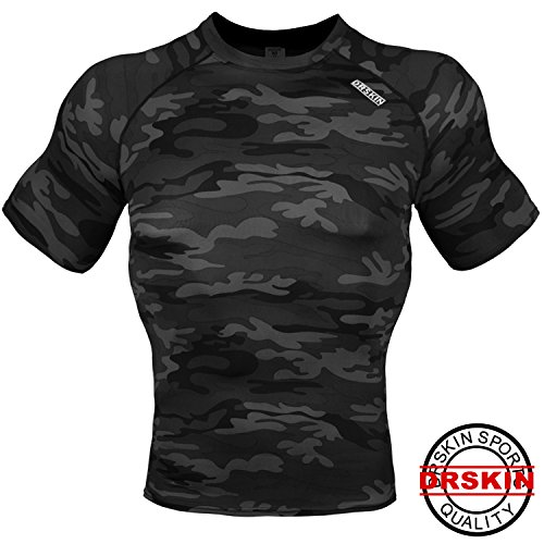 [DRSKIN] Athletic All Sport Training Short Sleeve Shirt Base layer men women