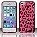 Iphone 5c Case, Bastex Pink Leopard Design Rubberized Cover for Apple iPhone 5c