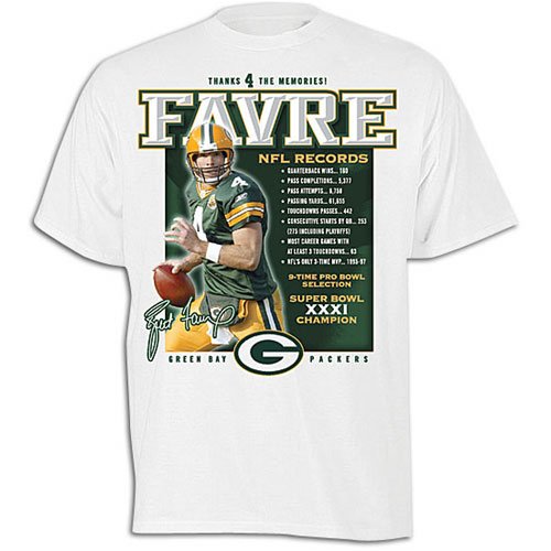 Packers - Reebok Men's NFL Favre Accomplishment Tee - Favre, Brett
