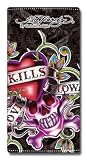 Ed Hardy 10330400 Handtuch Love Kills Slowly, 50 x 100 cm, 100% Baumwolle/500 gsm