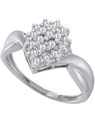 0.25CT DIAMOND CLUSTER RING