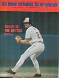 All New Orioles Scorebook: Baltimore Orioles vs. Texas Rangers, July 18, 1980 (Rich Dauer Cover)