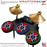 Confederate Flag Skin by WraptorSkinz fits Guitar Hero 4 World Tour Drum Set for Nintendo Wii, XBOX