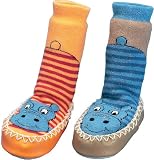 Playshoes Hüttenschuh Nilpferd 481102 (blau 7) Größe 19/22