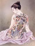 Tattoo Japanese Lady Wall Scroll Q2