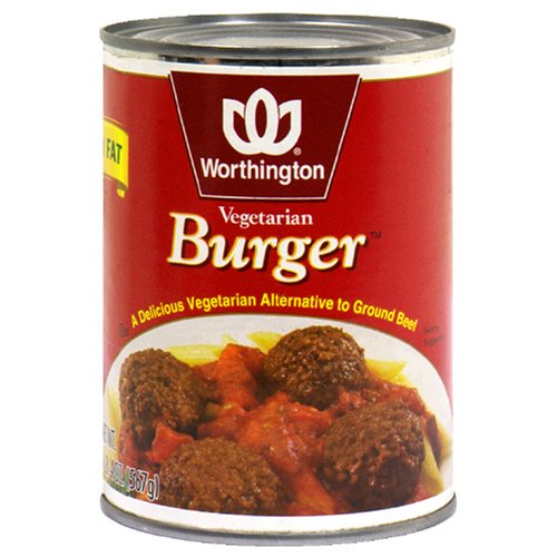 Worthington Vegetarian Burger, 20-Ounce Cans (Pack of 12)