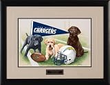 NFL San Diego Chargers Jim Killen Signature Black Framed Print