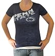 Penn State Womens Burnout Slim Fit Blue T-Shirt by Step Ahead