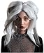 Gothic Dead Duchess White and Grey Costume Wig