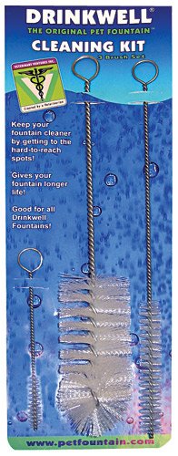 Childrens Toyshop  Pet Supplies : Drinkwell 3-Brush Cleaning Kit