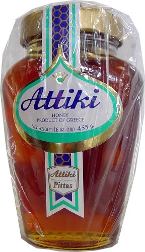 Attiki Greek Honey 16 Oz Jar by Pittas