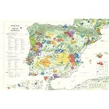 Wine Map of The Iberian Peninsula (Spain and Portugal)