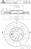 Brembo 25519 Front Disc Brake Rotor
