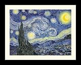 The Starry Night Framed Art Print by Vincent van Gogh,31.3 x 25.3 Framed