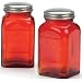 RSVP Retro Red Glass Salt & Pepper Shakers
